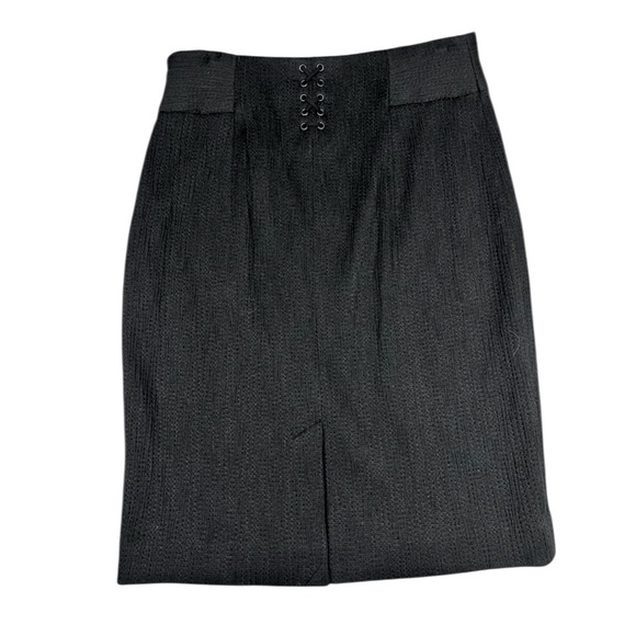 NWT CLASSIQUES ENTIER Black Lined Pencil Skirt Women's Size 12 - Picture 2 of 16